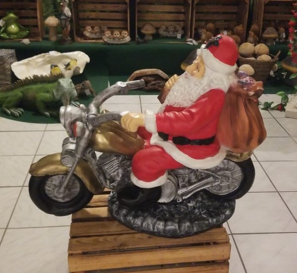 Weihnachtsmann auf Motorrad *SELBSTABHOLUNG*